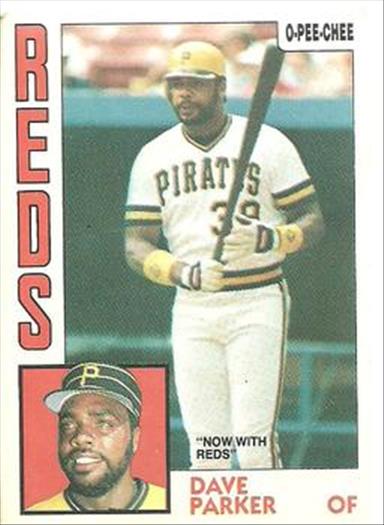 1984 O-Pee-Chee Baseball Cards 031      Dave Parker#{Now with Reds